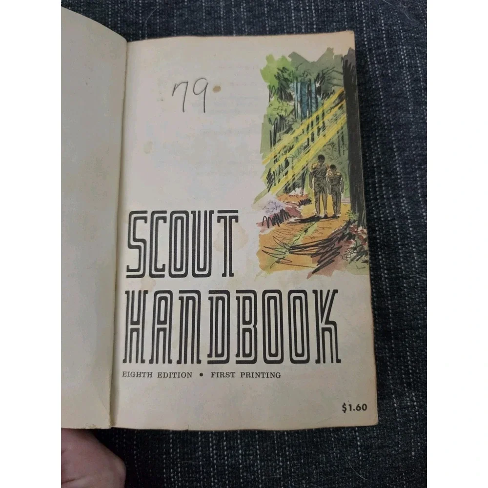 Boy Scout‎ - 1972 Handbook For Boys - 8th Edition - 1st Printing  Scouting BSA